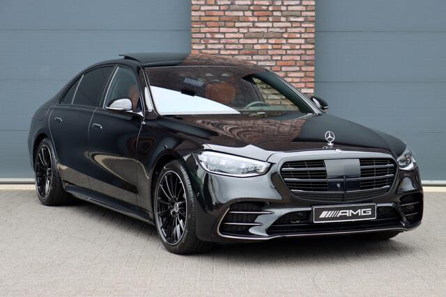 Mercedes-Benz S-KLASSE 580 e 4MATIC Lang AMG Line | Airmatic | Distronic+ | Chauffeurspakket | Memory | Stoelventilatie V+A | Burmester | Soft-Close | Digital Light | Vlakkenverwarming | HUD | Zonweringspakket |