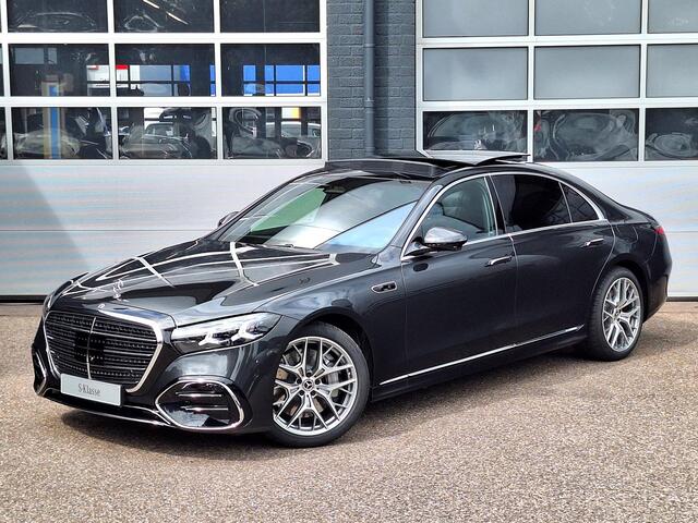 Mercedes-Benz S-KLASSE 580 e 4MATIC Lang AMG Line | Premium Plus | Panoramadak | Superscreen | Achterasbesturing | MBUX Entertainment Achterin | Burmester 3D | Zonneschermpakket | Memorystoelen Voor + Achter | Head-up Display | Sfeerverlichting | Apple & Android Carplay