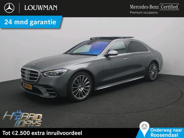 Mercedes-Benz S-KLASSE 450 e Lang AMG Line | Org NL | Panoramadak | Alarm | Executive Rear PLus | Chaffeurspakket | Rijassistentiepakket | Inclusief 24 maanden Mercedes-Benz Certified garantie voor Europa.