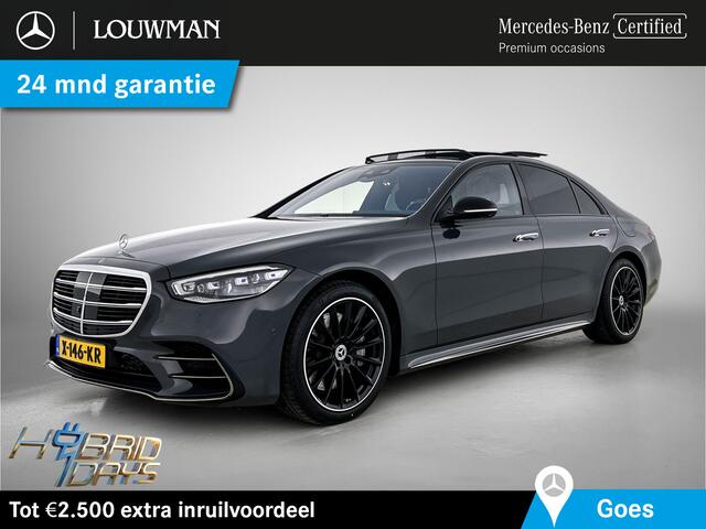 Mercedes-Benz S-KLASSE 580e 4MATIC AMG Plug In Hybride | Nightpakket | Premium Plus Pack | Burmester 3D Sound system | Inclusief 24 maanden MB Certified garantie voor Europa.