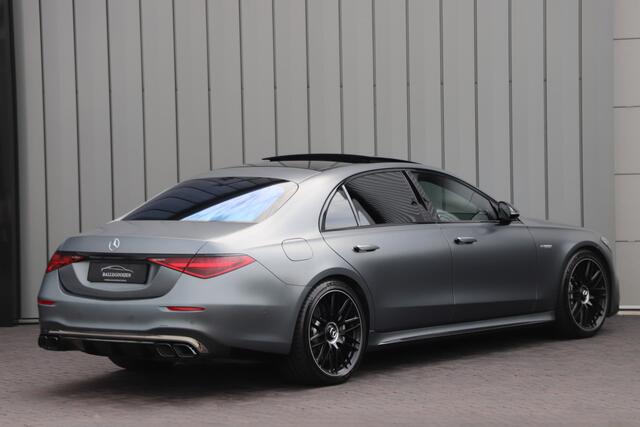 Mercedes-Benz S-KLASSE AMG 63 S E Performance | 802PK | Manufaktur | Achterasbesturing | Businessclass | Burmester High-end | Carbon int+ext | Entertainment | Massage | 2024.