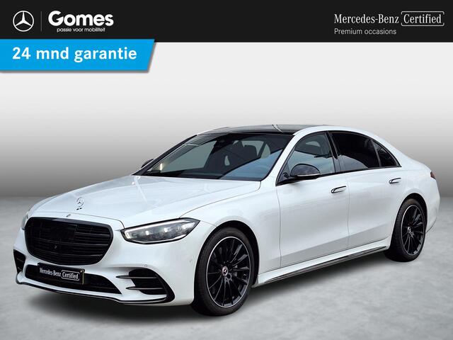 Mercedes-Benz S-KLASSE 350d 4MATIC Lang AMG Line | Night pakket | Burmester | Memory pakket voor + achter | Rijassistentiepakket | Achterasbesturing | 360° camera | Head-up Display | Multibeam LED | Keyless-GO | Elektrische achterklep | Klasse 5 alarm