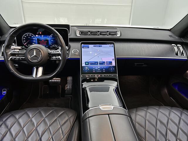 Mercedes-Benz S-KLASSE 580 e AMG Line | Premium pakket | Panorama schuifdak | Head-Up display | Stoelventilatie/- verwarming voor | Rijassistentie pakket | Zwart Nappaleder | Inclusief 24 maanden MB Certified garantie voor Europa.