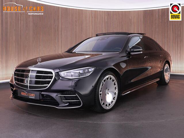 Mercedes-Benz S-KLASSE 580 e 510pk 4MATIC Lang AMG Line |BTW|Burmester 4D|chauffeurs pakket|pano|massage|head-up|360 camera|memory|Apple Carplay|stoelverkoeling en verwarming|21" LMV|