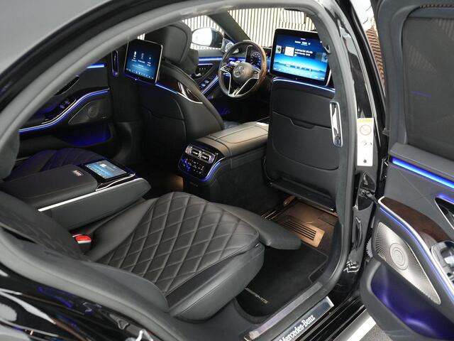 Mercedes-Benz S-KLASSE 580 e 510pk 4MATIC Lang AMG Line |BTW|Burmester 4D|chauffeurs pakket|pano|massage|head-up|360 camera|memory|Apple Carplay|stoelverkoeling en verwarming|21" LMV|