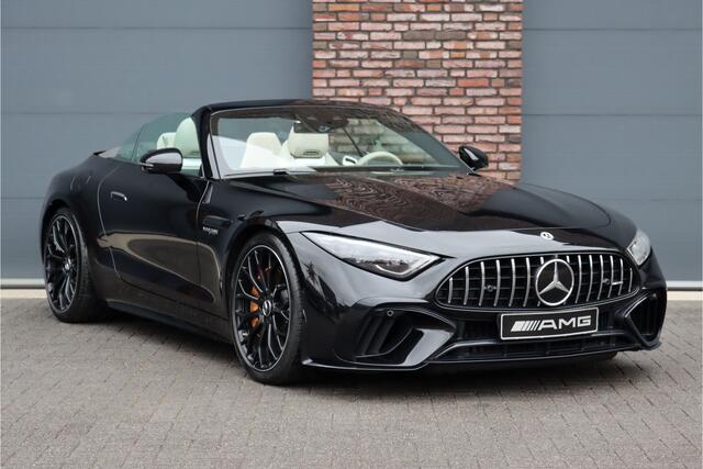 Mercedes-Benz SL-KLASSE Roadster AMG 63 4MATIC+ Aut9 | V8-pakket | Achterasbesturing | Keramisch | Carbon | Distronic+ | Massage | Stoelventilatie | Burmester | Nappa Leder | AMG Dynamic+ | Verwarmd Stuurwiel | HUD |