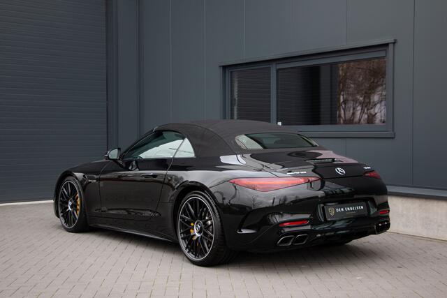 Mercedes-Benz SL-KLASSE 63 AMG 4MATIC+ | BTW | ACC | 360 Cam | Burmester 3D | Manufaktur Designo Nappa | Massage | Dynamic+ | Lift | Achterasbesturing | Track Pace | Airscarf | Carbon | Head Up | Keyless | Led | Ambiance | 21"| 585PK | Roadster |