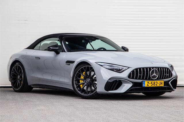 Mercedes-Benz SL-KLASSE Roadster AMG 63 4MATIC+ Premium, Achterasbesturing, Burmester, MANUFAKTUR Alpin Grey 585pk 2022