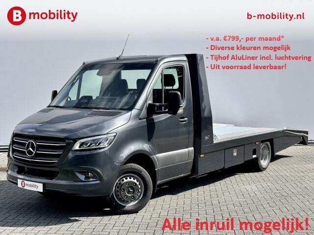 Mercedes-Benz SPRINTER 519 CDI Tijhof AluLiner Luchtvering NIEUW! MJ.2025 | Lier | 3-Zitplaatsen | Apple Carplay | DAB | Adaptive Cruise Control | Navigatie | Trekhaak