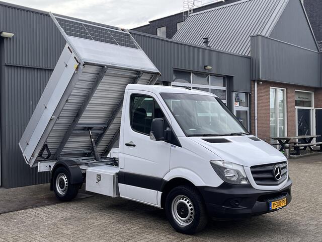 Mercedes-Benz SPRINTER 211 2.2 CDI Kipper Airco Trekhaak 3 persoons Open laadbak Navigatie Pick-up p-up 1e Eigenaar Euro 6 Bakwagen Kieper