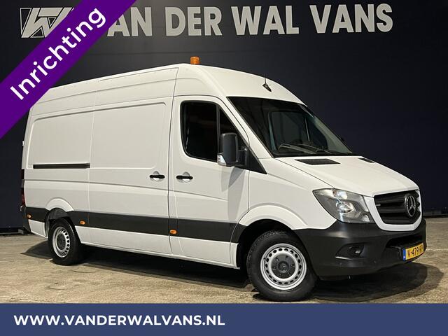 Mercedes-Benz SPRINTER 316 CDI 164pk L2H2 inrichting Euro6 Airco | 2800kg Trekhaak | Cruisecontrol parkeersensoren, chauffeursstoel