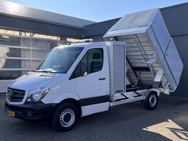 Mercedes-Benz SPRINTER 316 2.2 CDI Veegvuilkipper Kipper Airco Airco Trekhaak 2000kg Telefoonverbinding 2-Persoons 1e eigenaar ex overheid open laadbak Pick-up Kieper Euro 6 Vuilniswagen Snipperwagen Veegvuil Bakwagen