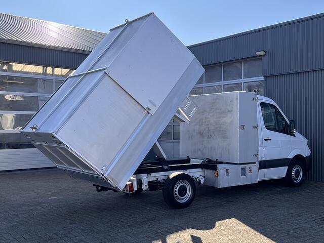 Mercedes-Benz SPRINTER 316 2.2 CDI Veegvuilkipper Kipper Airco Airco Trekhaak 2000kg Telefoonverbinding 2-Persoons 1e eigenaar ex overheid open laadbak Pick-up Kieper Euro 6 Vuilniswagen Snipperwagen Veegvuil Bakwagen