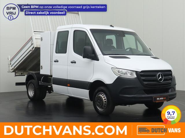 Mercedes-Benz SPRINTER 514CDI 7G-Tronic Automaat Kipper Dubbele Cabine | 3500Kg Trekhaak | 7-persoons | Toolbox