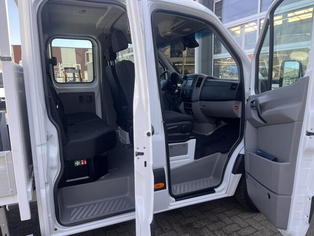 Mercedes-Benz SPRINTER 514 CDI 140pk DC Laadkraan Hiab 017T Airco Trekhaak 3500kg Open laadbak Euro 6 Pick-up 1e eigenaar Dubbele cabine Bakwagen Autolaadkraan Kraan