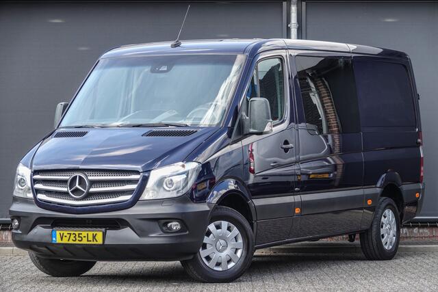 Mercedes-Benz SPRINTER L2H1 DC 319Cdi 3.0 6-Cilinder 190Pk 7G-tronic | RWD | Dubbele Cabine 5-Persoons | Trekhaak | Canvasit blauw