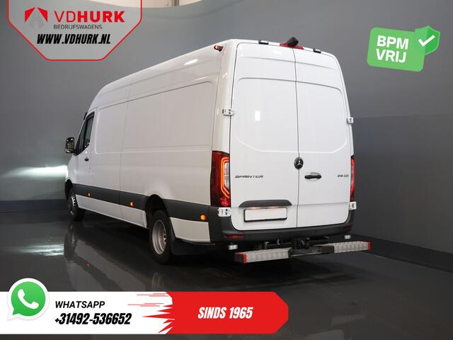 Mercedes-Benz SPRINTER 519 3.0 CDI V6 Aut. L3H2 BPM VRIJ! LED/ Dubbel lucht/ 270Gr. Deuren/ Alarm III/ Navi/ Carplay/ Camera/ PDC/ Cruise/ Trekhaak/ Airco