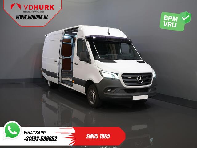 Mercedes-Benz SPRINTER 519 3.0 CDI V6 Aut. L3H2 BPM VRIJ! LED/ Dubbel lucht/ 270Gr. Deuren/ Alarm III/ Navi/ Carplay/ Camera/ PDC/ Cruise/ Trekhaak/ Airco