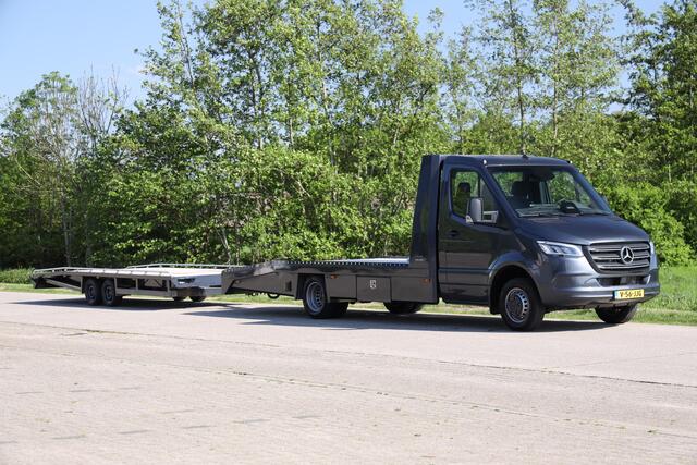 Mercedes-Benz SPRINTER 519 1.9 CDI L3 | Tijhof Oprijwagen | Automaat | Luchtvering | 3.5t Trekhaak | Lier | incl.Aanhangwagen | BPM Vrij!