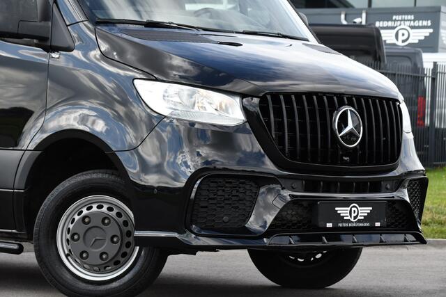 Mercedes-Benz SPRINTER 519 V6 3.0 CDI DC L2H2 Black Edition Luchtvering, 360 Camera, 3500kg Trekhaak, Dubbel Cabine, 190PK, 10,5'' Mbux, NAVI, Automaat, UNIEK!