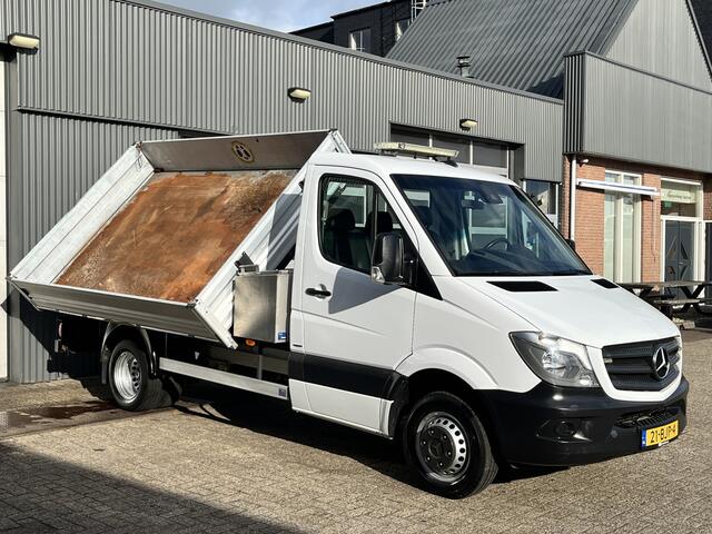 Mercedes-Benz SPRINTER 514 CDI 2.2 366 3 zijden Kipper Airco Trekhaak 3500 kg Navigatiesysteem 1e eigenaar ex Overheid 3-Persoons Kipper Kieper Openlaadbak Pick-up P-up Gereedschapskist Euro 6
