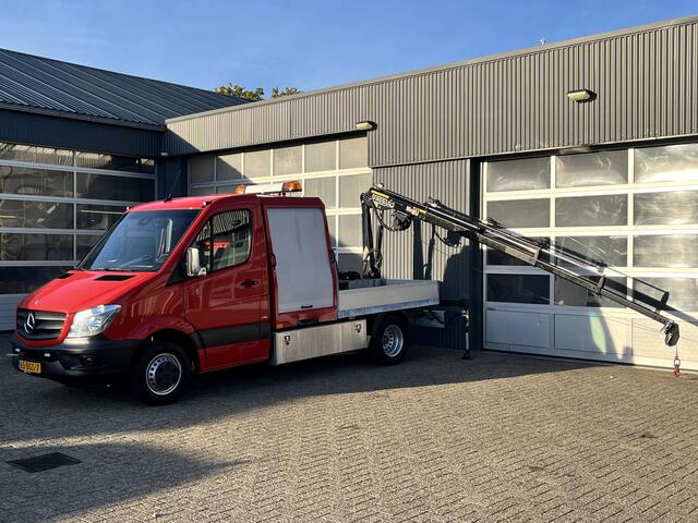 Mercedes-Benz SPRINTER 513 2.2 CDI 366 Laadkraan Hogedrukreingier Rioolreinigingsinstallatie Airco Cruise controle 2-Persoons Camera Kraan Autolaadkraan Gereedschapskist Open laadbak Pick-up p-up Euro 6 ( EX gemeinde )