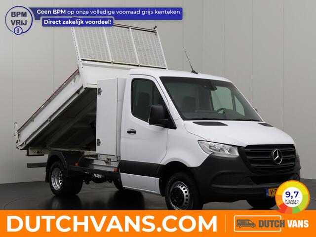 Mercedes-Benz SPRINTER 514CDI Kipper | Materiaalkast | 3500Kg Trekhaak | Multimedia | Airco | Cruise | 3-Persoons
