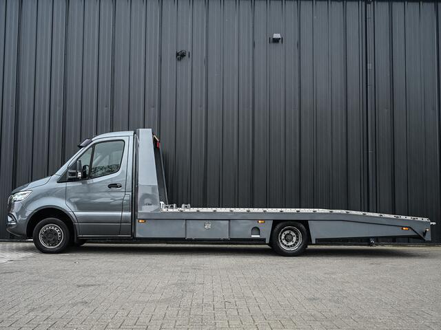 Mercedes-Benz SPRINTER 519 3.0 CDI L3 EURO VI-D · NL Auto · Tijhof opbouw · Luchtvering · Trekhaak · Opbergvakken L+R · Distronic · Led · 6 Cillinder · Climate · Lier elektrisch · Geveerde bestuurderstoel