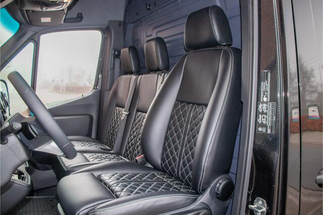 Mercedes-Benz SPRINTER 319 1.9 CDI 191PK L2H2 Black Pack **NIEUW, BPM VOORDEEL**, Leder, Adaptive Cruise, Carplay, Stoelverwarming, Trekhaak.
