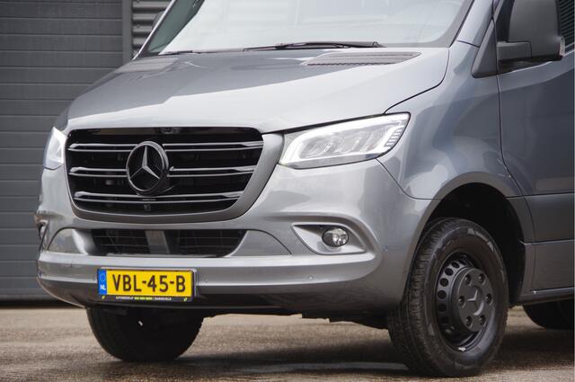 Mercedes-Benz SPRINTER 519 3.0 CDI V6 L2H1 N1, AUT. LED, LEDER, DUBBELLUCHT, STOELVERWARMING, ELEKTR. SCHUIFDEUR, MBUX 10'', CAMERA, NAVI, CRUISE, CLIMA, VOORRUITVERWARMING, NL AUTO, NAP, DUBBEL LUCHT