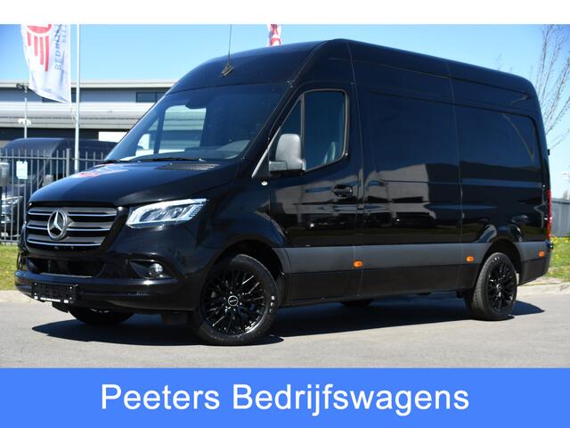 Mercedes-Benz SPRINTER 319 1.9 CDI L2H2 RWD Black Edition Full Options! 360 Camera, Cruise, Memory, LED, 3500kg Trekhaak, Leder, Carplay, 190pk, Voorruit verwarming, Uniek!