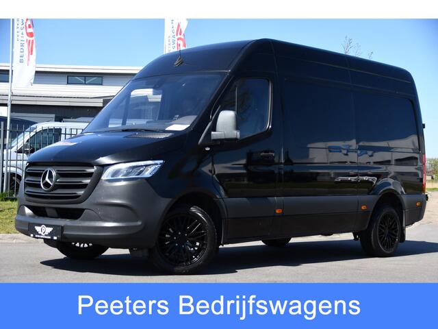 Mercedes-Benz SPRINTER 316 2.2 CDI L2H2 Black Edition MARGE! Camera, Cruise, Carplay, LED, 10,5'' Mbux, 164pk, Standkachel, Stoelverwarming, Automaat, NAVI, Leder, Uniek!