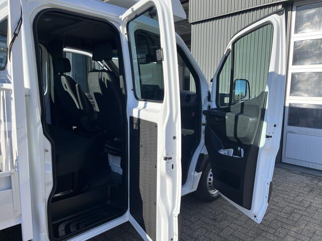 Mercedes-Benz SPRINTER 514 CDI 366 Hiab Laadkraan 018T Trekhaak 3500kg trekgewicht Airco 6-Persoons Open laadbak Pick-up Euro 6 Verkeersbord Actiebord Pijlenbord Bakwagen P-up Tachograaf 1e eigenaar ex gemeente