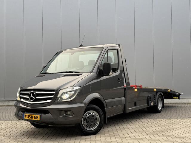 Mercedes-Benz SPRINTER 516 2.2 CDI 432 Aanhanger BE Rijbewijs 5 tons uitvoering Luchtvering zeer luxe uitvoering met aanhanger