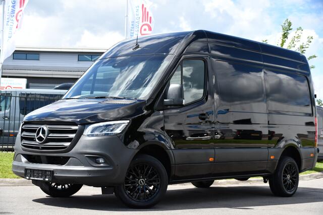 Mercedes-Benz SPRINTER 319 3.0 CDI L2H2 Black Edition 360 Camera, Adaptieve Cruise, Carplay, LED, 190pk, Stoelverwarming, Automaat, Standkachel, Uniek!