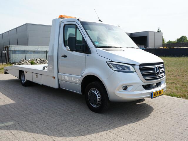 Mercedes-Benz SPRINTER Oprijwagen 516 2.2 CDI L3 EURO VI-D TIJHOF opbouw | Luchtvering | Apple Carplay | Tachograaf | Trekhaak | Ingebouwde Startkabels | Navigatie | DAB |