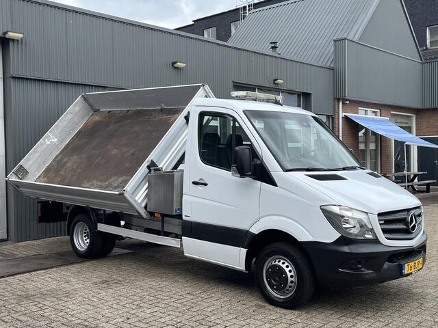 Mercedes-Benz SPRINTER 514 CDI 2.2 366 3 zijden Kipper Airco Trekhaak 3500 kg Navigatiesysteem 1e eigenaar ex Overheid 3-Persoons Kipper Kieper Openlaadbak Pick-up P-up Gereedschapskist Euro 6