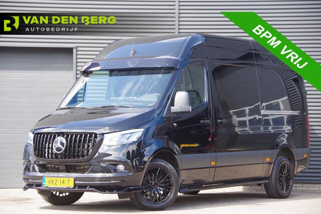 Mercedes-Benz SPRINTER 319 3.0 CDI V6 L2H2 AUT. LED, 2X SCHUIFDEUR, 3.5T TREKHAAK, 360 CAMERA, MBUX 10'', LEDER, CRUISE, CLIMA, PARKEERSENSOREN, 18'' LM WIELEN, SIDEBARS, VOORSPOILER, ZONNEKLEP