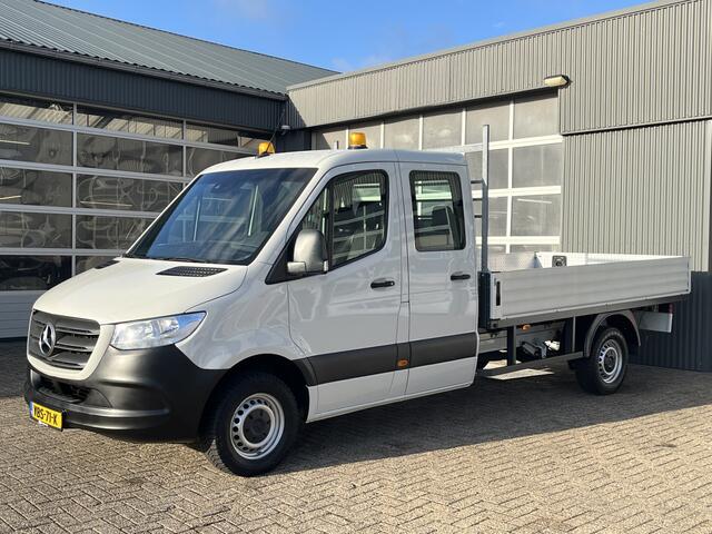 Mercedes-Benz SPRINTER 314 CDI Maxi 143 pk 6 persoons Bpm vrij 3.5 ton trekhaak Airco Cruise controle Navigatie Open laadbak Pick-up p-up bakwagen Dealer onderhouden 1e Eigenaar Euro 6