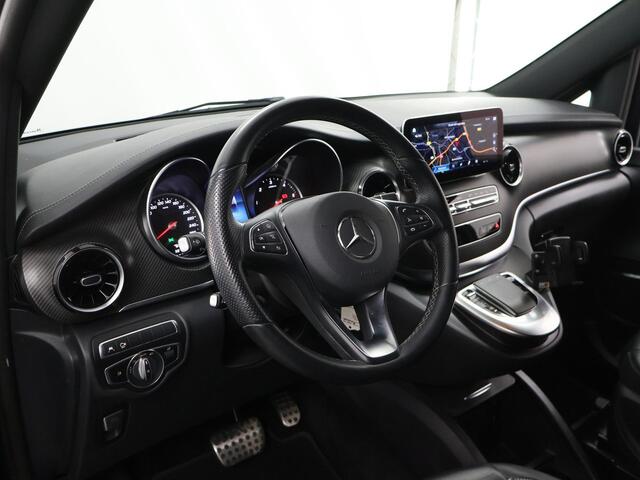 Mercedes-Benz V-KLASSE 300d | XL L3 | Avantgarde | Navigatie | Burmester Soundsysteem | Distronic Plus | AMG Achterspoiler | Stoelverwarming | Dodehoekassistent | Trekhaak 2500kg | Elektrische Schuifdeuren en Achterklep | Parkeercamera 360 Graden | Stoelverwarming | Cruise Cont