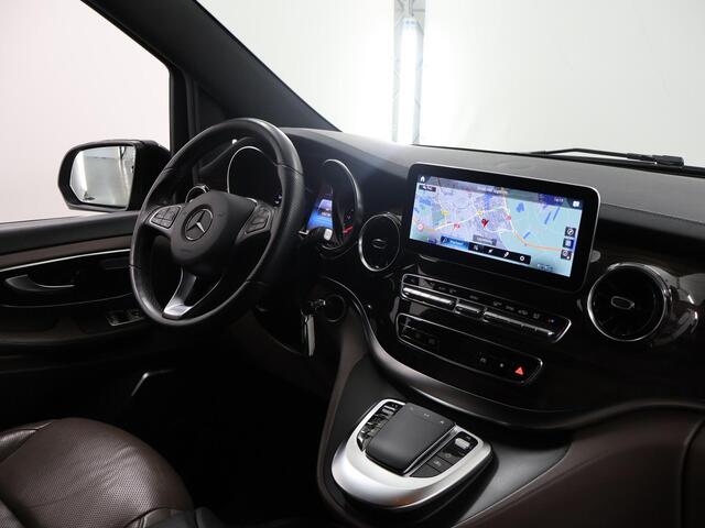 Mercedes-Benz V-KLASSE 300d | L3 XL | AMG | Dubbele Cabine | Navigatie | Lederen bekleding | Distronic | Stoelverwarming-koeling | Burmester | Koelkast | Trekhaak | Certified