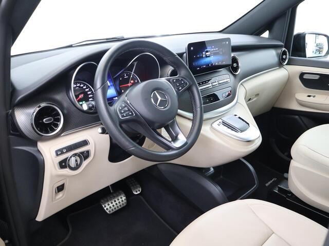 Mercedes-Benz V-KLASSE 300d 4-MATIC | L2 Lang | DC | Avantgarde | 360 CAMERA | PANORAMADAK | AMG | MBUX NAVIGATIE | STOELVERWARMING | SPIEGELPAKKET | CLIMATE CONTROL | ILS LED LAMPEN | DAB+ | LEDER ZIJDEBEIGE "LUGANO"