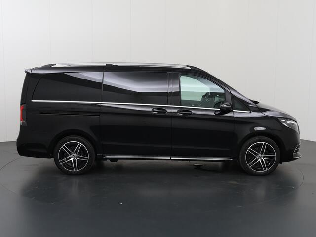 Mercedes-Benz V-KLASSE 300d | L2 Lang | AMG | Dubbele Cabine | BURMESTER | 360 CAMERA | DISTRONIC PLUS | LEDER ZWART "LUGANO" | ALARM | STOELVERWARMING | NAVIGATIE | CARPLAY | ANDROID AUTO | CLIMATE CONTROL | DAB+ | CERTIFIED