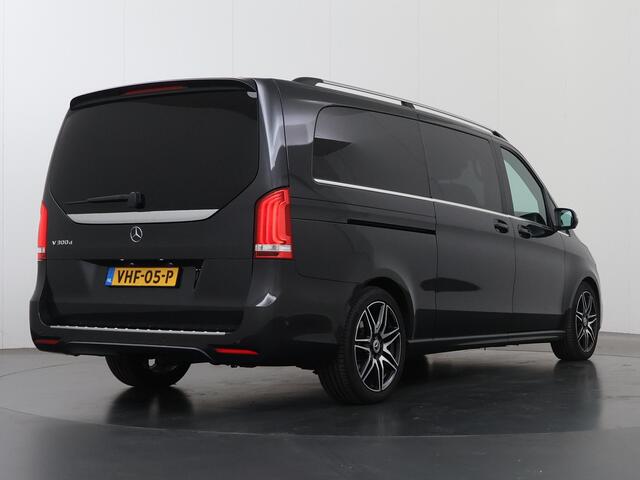 Mercedes-Benz V-KLASSE 300d | XL L3 | Dubbele Cabine | AMG | Avantgarde | 360° Camera | Burmester-Sound | Elk. verstelbare Comfortstoelen | Grafietgrijs Metallic | Trekhaak | 5-zits | Navigatie | Stoelverwarming | Certified