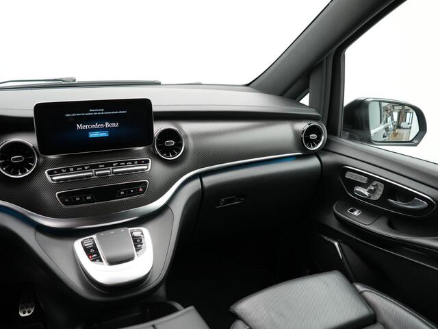 Mercedes-Benz V-KLASSE 300d Extra Lang Avantgarde Edition 8 pers | Navigatie | Voorstoelen Verwarmd | Parkeersensoren Voor én Achter | Achteruitrijcamera | Burmester Audiosysteem | Cruise Control | DAB | Dodehoekdetectie | Lane Assist | Schuifdeuren Links