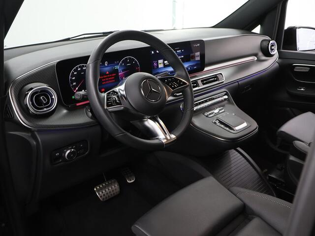 Mercedes-Benz V-KLASSE 300d | XL L3 | AMG | 4-MATIC | Dubbele Cabine | 360 CAMERA | DISTRONIC PLUS | LEDER ZWART "LUGANO" | ALARM | STOELVERWARMING | NAVIGATIE | CARPLAY | ANDROID AUTO | CLIMATE CONTROL | DAB+ | CERTIFIED