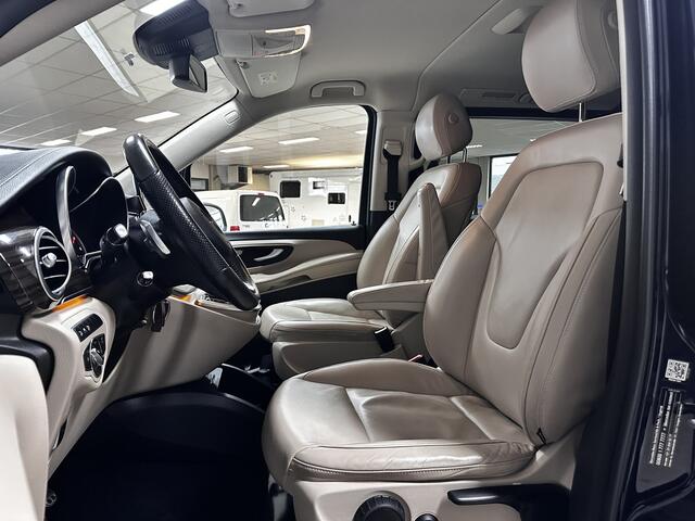 Mercedes-Benz V-KLASSE 250d 4-MATIC Lang DC Avantgarde AMG/ Automaat/ 191 pk!/ Trekhaak/ Burmester!/ 19'' LMV/ 360° Camera/ Elek. Schuifdeuren/ Adaptive Cruise/ Leder/ Stoelverw./ LED Koplampen/ Chroom/ Lane-Assist./ Dode-Hoek DET./ Sfeerverlichting.