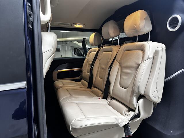Mercedes-Benz V-KLASSE 250d 4-MATIC Lang DC Avantgarde AMG/ Automaat/ 191 pk!/ Trekhaak/ Burmester!/ 19'' LMV/ 360° Camera/ Elek. Schuifdeuren/ Adaptive Cruise/ Leder/ Stoelverw./ LED Koplampen/ Chroom/ Lane-Assist./ Dode-Hoek DET./ Sfeerverlichting.
