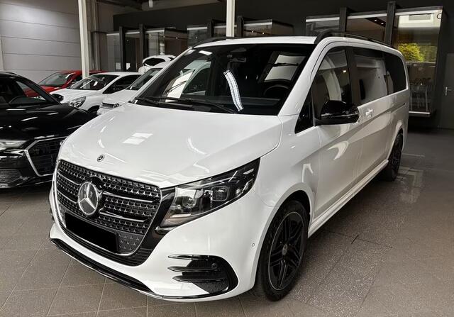 Mercedes-Benz V-KLASSE 220d L3 AMG Grijs Kenteken Distronic Trekhaak 2 EL. Schuifdeuren LED Night Pakket Stuurverwarming Stoelverwarming