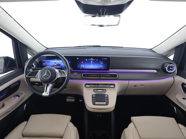 Mercedes-Benz V-KLASSE 300 Benzine L2 Avantgarde Grijs Kenteken Leder Panoramadak Distronic Stoelkoeling Burmester 19 Inch